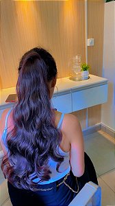 RABO DE CAVALO CABELO FIBRA ORGÂNICA MONALISA ONDULADO