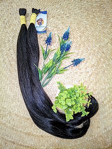 CABELO HUMANO BRASILEIRO LISO 65CM NA LIGA
