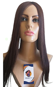 Protese Franjão feminina Alanda de Cabelos Humanos