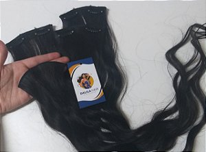 Aplique cabelos humanos tic tac 1 peça 10g 60cm