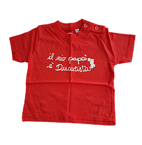 CAMISETA PARA BEBÊ DUCATI (VERMELHA)