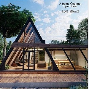 Chalé A FRAME  + Extensão Gourmet  80m2