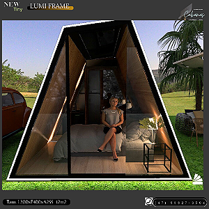 Mine Chalé  Lumi Frame  Glamping Tiny House - 12m