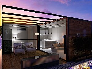 CASA MODULAR  Luxo  Área  33 m2  - CABANA KitNET