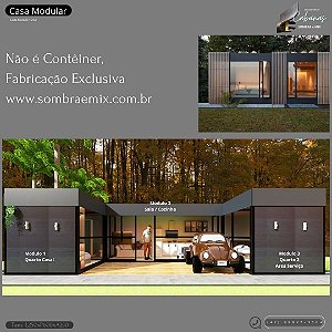 Casa Modular  total 60,7m  Cada módulo 15m2