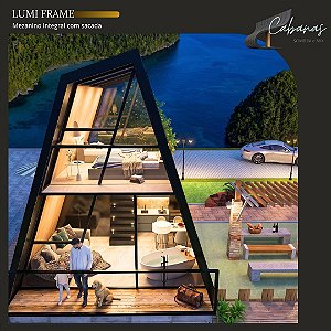 Chalé LUMI FRAME - CABANA Moderna com 43% mais espaço 40m úteis