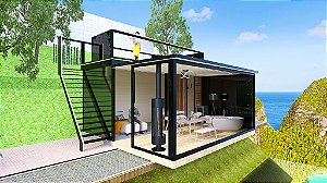 Cabana Módulo `Lumi Lodge Di Capri com Terraço  total 50m2
