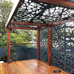Pérgola ( laser CUT) Design Abstrato