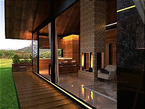 CHALÉ Rústico planta 10x8m  80m2