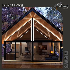 Cabana GEORG - 132m2 - 1 Suíte + 1 Quarto + WC Sociel + Serviço e Living