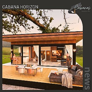 CABANA Horizon - 132m2 - 1 Suíte + 1 Quarto + WC Sociel + Serviço e Living