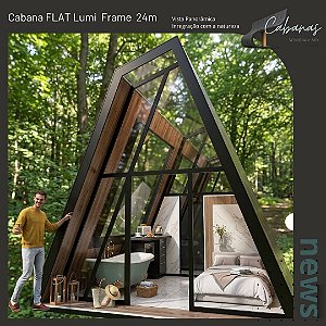 Cabana FLAT Lumi Frame (Teto Panorâmico) 24m2
