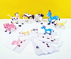 Kit Animais da Fazenda Miniatura