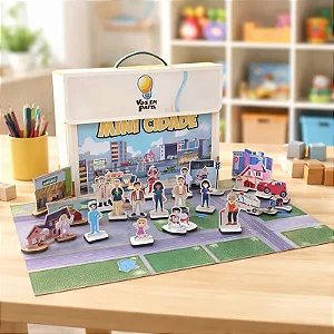 Mini Cidade Educativa | Material Pedagógico para Linguagem Narrativas e Habilidades Sociais, Fonoaudiologia e Psicopedagogia