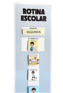 Rotina escolar com porta fichas UNISSEX
