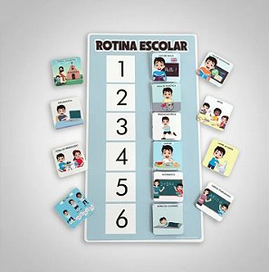 Rotina de Mesa escolar 6 passos UNISSEX