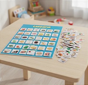 Cardápio grande com 100 alimentos