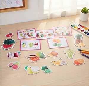 kit peças magnéticas: Frutas