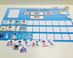 Rotina Diaria com Calendário - Masculino ou Feminino