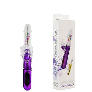 VIBRADOR ROTATIVO RECARREGÁVEL C/ ESTIMULADOR - IMPORTADOS