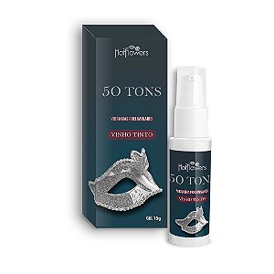 50 TONS DE VINHO TINTO - GEL UNISSEX BEIJÁVEL QUE VIBRA