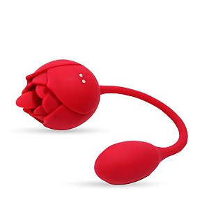 VIBRADOR DUPLO RECARREGÁVEL ROSA COM LINGUA E PENETRADOR - IMPORTADOS