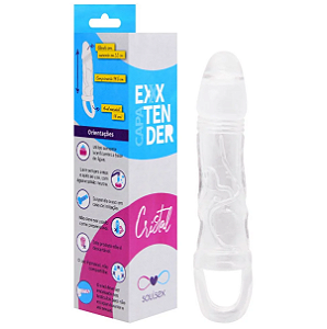 CAPA PENIANA EXTENSORA COM ANEL PARA ESCROTO - IMPORTADO