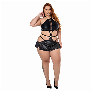 CONJUNTO PLUZ SIZE SADO - GATA BRAVA