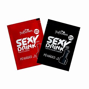 ENERGÉTICO SEXY DRINK - SACHÊ PÓ MÁGICO - HOT FLOWERS