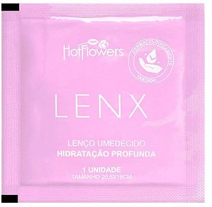 LENX LENÇO UMEDECIDO HIDRATAÇÃO PROFUNDA - HOT FLOWERS