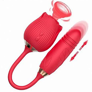 Rosa Greebaby | Vibrador de Ponto G e Clitóris com Vai e Vem
