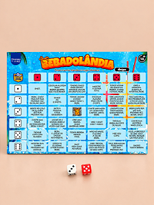 Bebadolândia Amigos Jogo de Tabuleiro c/ Desafios Diversão ao Cubo