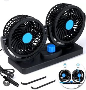 VENTILADOR AUTOMOTIVO MINI DUPLO 12V