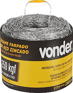 ARAME FARPADO VONDER 500MTS