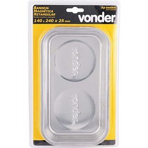 BANDEJA MAGNETICA RETANGULAR 140X240 VONDER