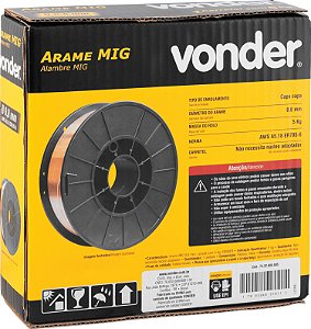 ARAME SOLDA MIG 0 80 5KG VONDER