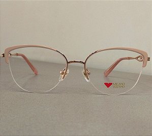 Armação de Óculos de Grau Milano Vizzano Feminino OURO 266/RX AV234 55-17 143