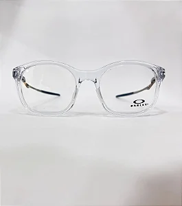 Armação de Óculos de Grau Oakley Unissex 140 OX8204D-0356 POLISHED CLEAR 56-20