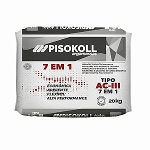 Argamassa Pisokoll AC-III 7x1 Cinza 20 kg