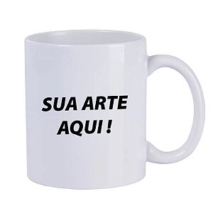 Caneca de Cerâmica Branca 325ml AAA