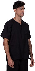 Camisa Cirúrgica Unissex Preto