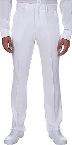 Calça Social Masculina Branca  Gabardine