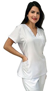 Camisa Cirúrgica Fem. Branca