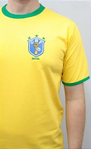 Camiseta Brasil Retro Bordado