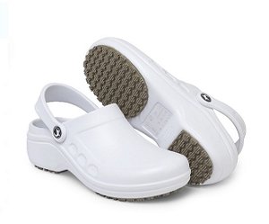 Clog Sticky Solado de Borracha Branco