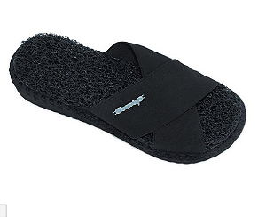 Sandalia Slide X Anabela Preta CleanUp