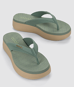 Sandalia  Azaleia Maria Verde Salvia