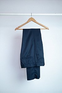 Calça Social Masculina Gabardine Marinho