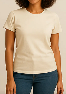 Baby Look Algodão Off White