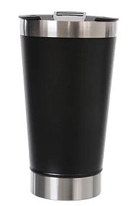 Copo Térmico Special Light Preto de Inox Com Tampa de 500ml